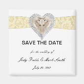 Unicorn-Gelbe Spitze Speichern Sie das Datumsfenst Magnet (Vorne)