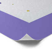 Unicorn Gemälde Befolgen Sie Ihre Träume Wasserfar Poster (Ecke)