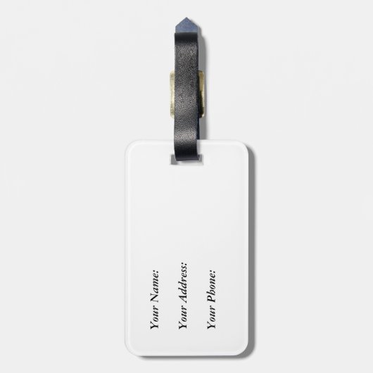 Unicorn-Gepäckmarke Gepäckanhänger (Rückseite vertikal)