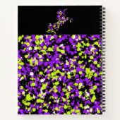 Unicorn geplatzierte Farbe Notizblock (Rückseite)