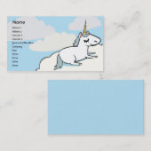 Unicorn - Geschäft Visitenkarte (Vorne/Hinten)