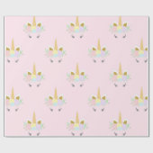 Unicorn Geschenkpapier (Flach)