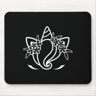 Unicorn Gesicht Niedliche Augenbrauen Sonntag Oste Mousepad
