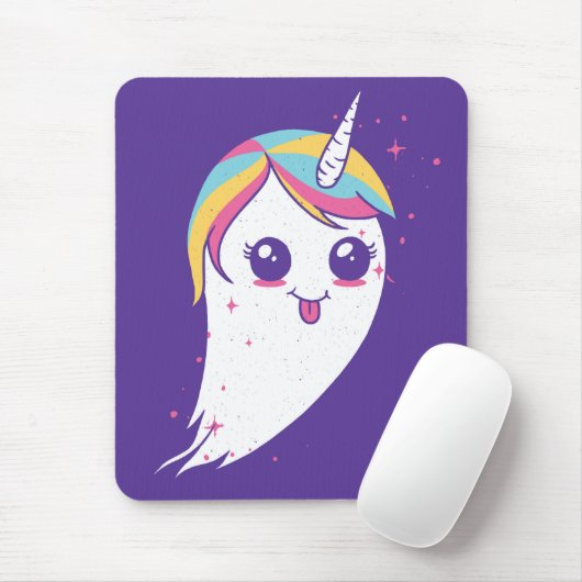 Unicorn Ghost Mousepad (Mit Mouse)