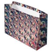 Unicorn Gift Bag Große Geschenktüte (Rückseite Schrägansicht)