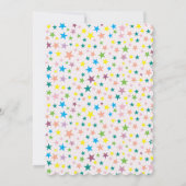 Unicorn Girl Birthday Einladung (Rückseite)