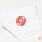 Unicorn Girl Illustration Sticker (Umschlag)