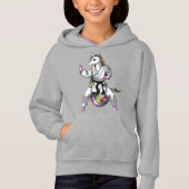Unicorn Girl Karate Ninja Hoodie (Vorderseite)