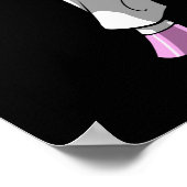 Unicorn Girl Karate Ninja Poster (Ecke)