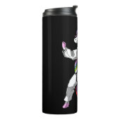 Unicorn Girl Karate Ninja Thermosbecher (Nach links gedreht)