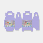 Unicorn Girls Birthday Lila Cake Favor Box Geschenkschachtel (Ungefaltet)
