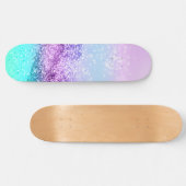 Unicorn Girls Glitzer #14 #shiny #decor #art Skateboard (Horizontal)