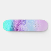 Unicorn Girls Glitzer #14 #shiny #decor #art Skateboard (Horizontal)