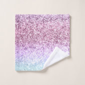 Unicorn Girls Glitzer #1d (Imitate Glitzer) #paste Badhandtuch Set (Waschlappen)