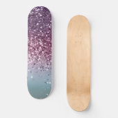 Unicorn Girls Glitzer #6 #shiny #pastel Skateboard (Vorderseite)