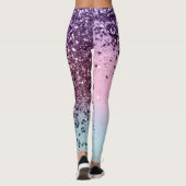 Unicorn Girls Glitzer #6c (Imitate Glitzer) #shiny Leggings (Rückseite)
