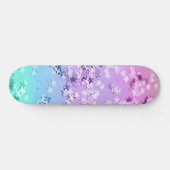 Unicorn Girls Glitzer Stars #1 #shiny Skateboard (Horizontal)