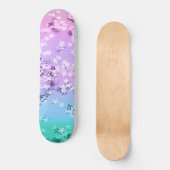 Unicorn Girls Glitzer Stars #1 #shiny Skateboard (Vorderseite)