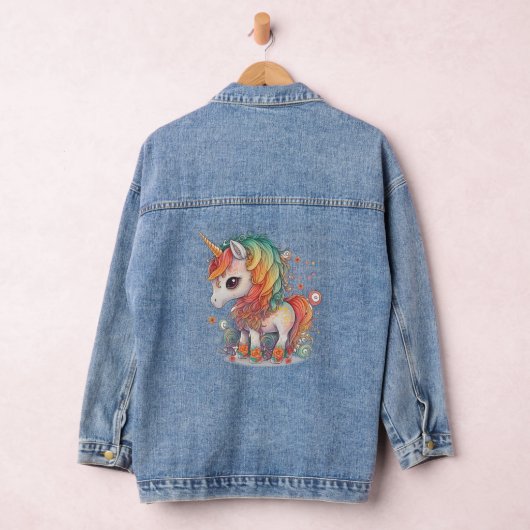 UNICORN GIRLS JEAN DENIM JACKET JEANSJACKE (Hangar)