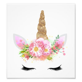 Unicorn Girls Kinderzimmer Kunst, Dichtung und Mus Fotodruck