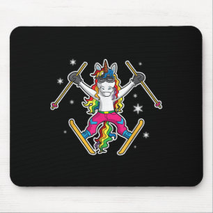Unicorn Girls Niedlich Ski Team Traineranleitung Mousepad