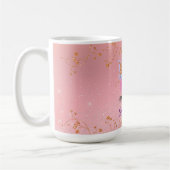Unicorn Girly Blush Pink Glitzer Rose Gold Kaffeetasse (Links)