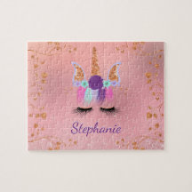 Unicorn Girly Blush Pink Glitzer Rose Gold