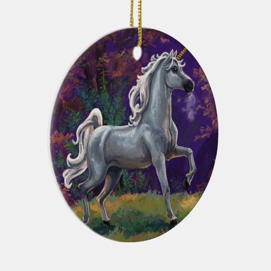 Unicorn Glade Keramik Ornament (Rechts)