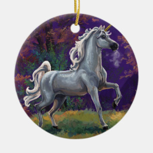Unicorn Glade Keramik Ornament