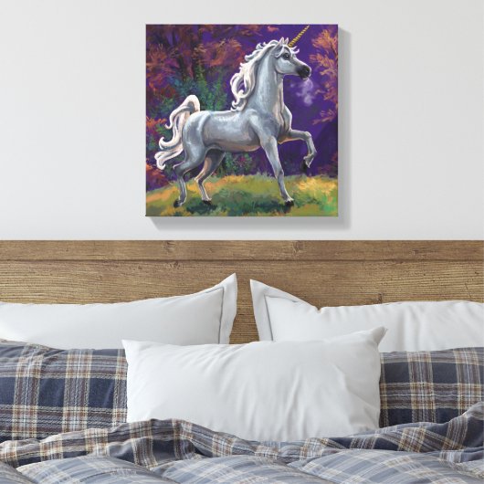 Unicorn Glade Leinwanddruck (Insitu (Schlafzimmer))