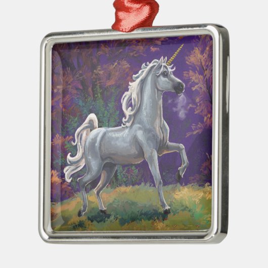 Unicorn Glade Ornament Aus Metall (Links)