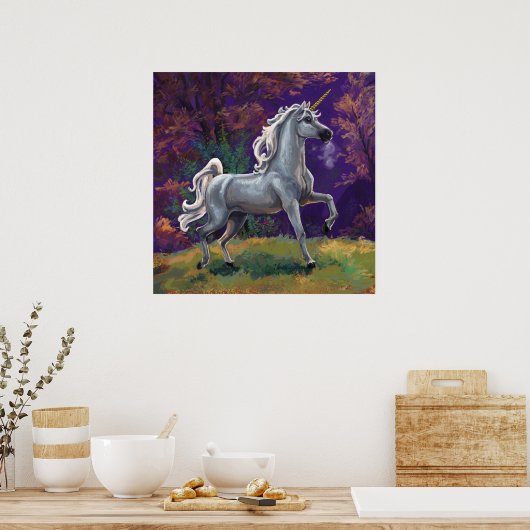 Unicorn Glade Poster (Küche)
