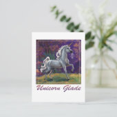 Unicorn Glade Postkarte (Stehend Vorderseite)