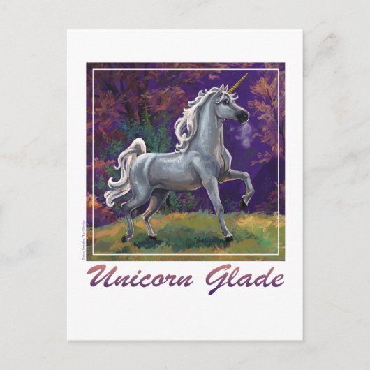 Unicorn Glade Postkarte (Vorderseite)