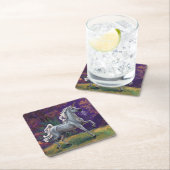 Unicorn Glade Rechteckiger Pappuntersetzer (Vor Ort)