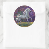 Unicorn Glade Runder Aufkleber (Tasche)