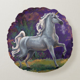 Unicorn Glade Rundes Kissen
