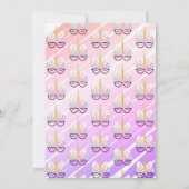 Unicorn Glasses Magical STEM Einladung zum Geburts (Rückseite)