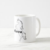Unicorn Glaube Design - White 11 oz Classic Tasse (VorderseiteRechts)