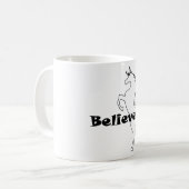Unicorn Glaube Design - White 11 oz Classic Tasse (Vorderseite Links)