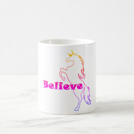 Unicorn Glaube Design - White 11 oz Classic Tasse