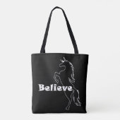 Unicorn glaubt Design - Maßgeschneiderter Multipri Tasche (Rückseite)