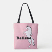 Unicorn glaubt Design - Maßgeschneiderter Multipri Tasche (Rückseite)