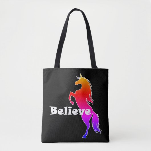 Unicorn glaubt Design - Maßgeschneiderter Multipri Tasche (Vorderseite)
