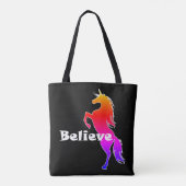 Unicorn glaubt Design - Maßgeschneiderter Multipri Tasche (Rückseite)
