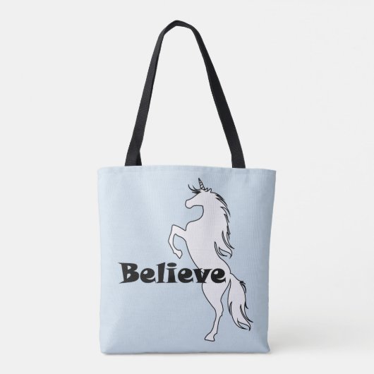 Unicorn glaubt Design - Maßgeschneiderter Multipri Tasche (Rückseite)