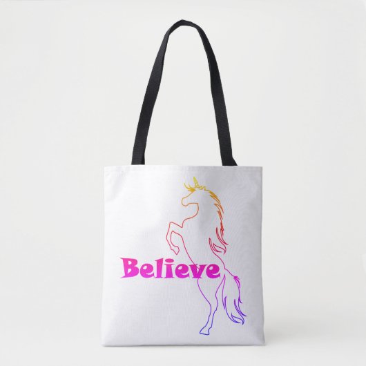 Unicorn glaubt Design - Maßgeschneiderter Multipri Tasche (Vorderseite)