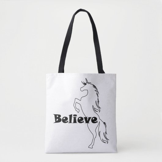 Unicorn glaubt Design - Maßgeschneiderter Multipri Tasche (Vorderseite)