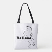 Unicorn glaubt Design - Maßgeschneiderter Multipri Tasche (Rückseite)