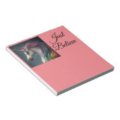 Unicorn glaubt nur Notepad Notizblock (angewinkelt)